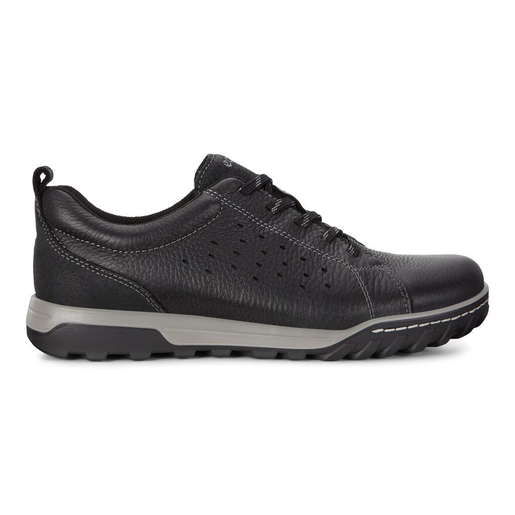 Ecco Urban Lifestyle Tie Mens Sneakers In Black/Grey Online - India OPZ-764930